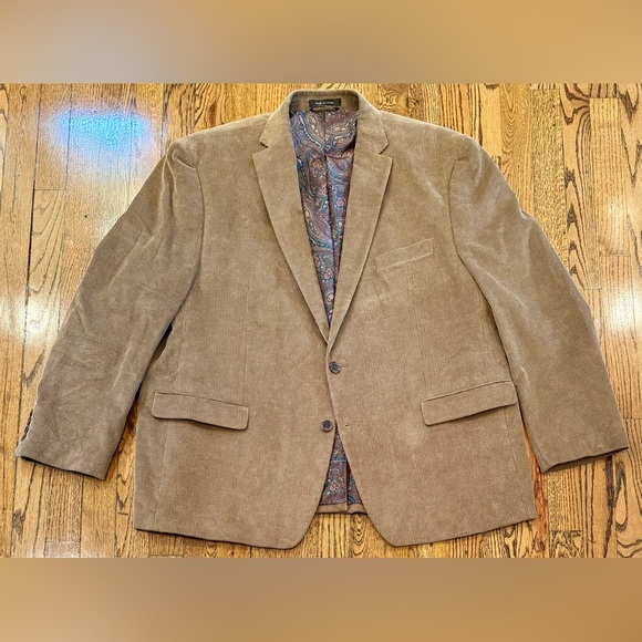 Lauren Ralph Lauren Sport Coat Jacket Blazer in Light Brown Corduroy Men’s 50R* - Picture 1 of 5